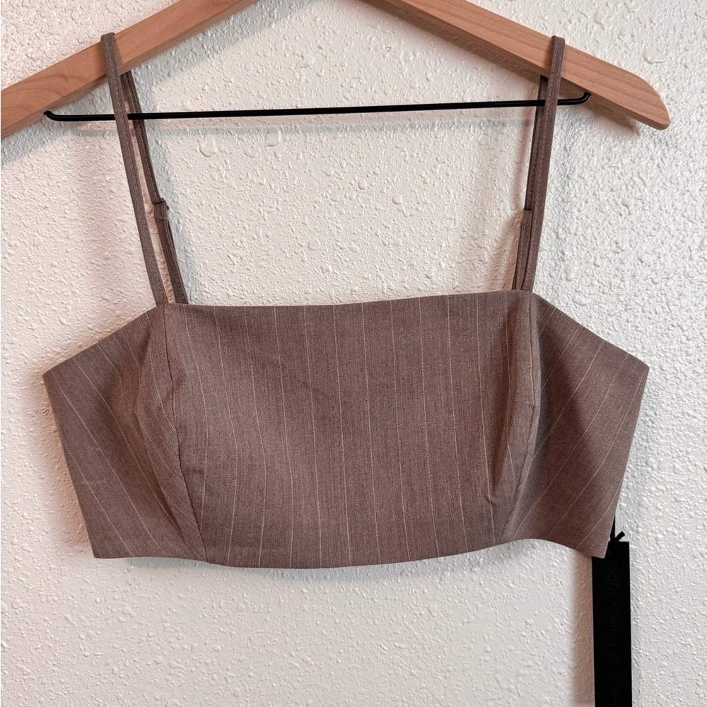 NWT House Of Harlow Cropped Striped Tank Top Size Small